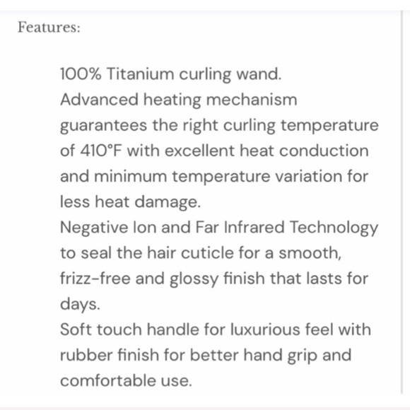 LANGE’ 32MM ONDULE’ CURLING WAND - Picture 12 of 16